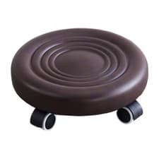 Image of Low Rolling Stool Roller Seat Short Stool with Wheels Mini Stools Chair Footrest