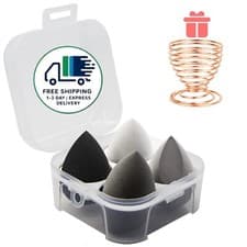 Image of Juego de 5 esponjas de maquillaje: 4 esponjas de belleza para mezclar