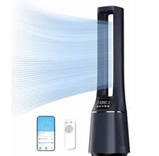 Image of Midea Bladeless Tower Fan + Air purifier with Remote Control, 10 Speed, 4 Modes