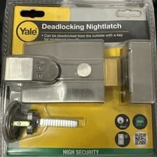 Image of Yale P89 CHROME deadlocking nightlatch rim cylinder lock P-89-CH-CH-60 brand new