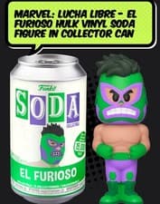 Image of Funko Vinyl Soda Marvel Incredible Hulk (El Furioso) Luchadores Vinyl Figure New