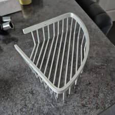 Image of Croydex Corner Basket In Chrome