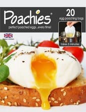 Image of Poachies Egg Poaching Biodegradable Bags Pack of 20 Bags Recyclable Biodegrades