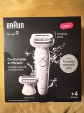 Image of Braun Silk•épil 9 epilator White/ silver SES9-041 NEW & SEALED BOXED
