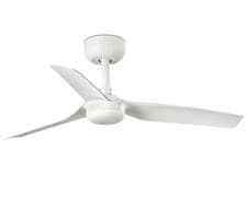Image of Small Bedroom Fan 90cm Mini Punt White DC Ceiling fan with Remote 6 Speeds