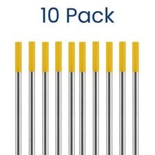 Image of Tungsten Electrodes - Multi-Type Gold - 1.6mm (Packet of 10)