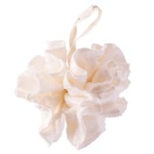 Image of SO ECO Bamboo Bath & Shower Pouf Gently Exfoliates & Leaves Skin Soft & Cleansed