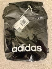 Image of Adidas Adult Linear Org Sports Bag. Black/White. New with Tags in Sealed Bag.