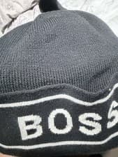 Image of Hugo Boss Black Beanie Hat Genuine Size M/L Excellent Condition Never Worn