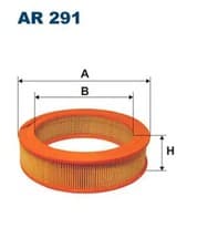 Image of Air filter Filter Insert AR 291 FILTRON for NISSAN ISUZU OPEL SUBARU CARBODIES