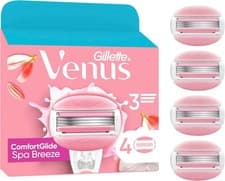 Image of Gillette Venus ComfortGlide Spa Breeze Razor Blades, Count For 4