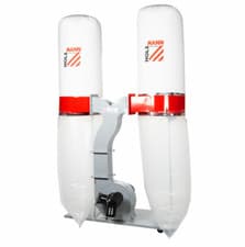 Image of Holzmann Dust Extractor ABS3880 Twin Bag Wood Chip 2200W 400L 240V 16AMP