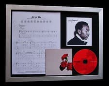 Image of JOHN LEGEND All Of Me TOP QUALITY MUSIC CD FRAMED DISPLAY+EXPRESS GLOBAL SHIP