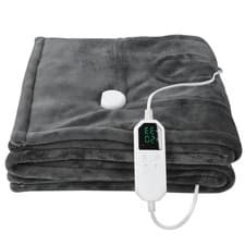 Image of Washable Heated Throw Over Blanket Electric Thickened Flannel Sherpa Reversible