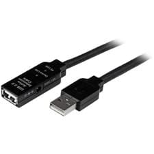 Image of StarTech.com 5m USB 2.0 Active Extension Cable M/F - 5 meter USB A Male to USB A
