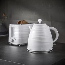 Image of Swan Kettle & Toaster Set - Symphony Range in White, 2 slice - 1.7L - 3Kw