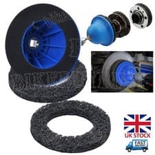 Image of 1/2" Drive Wheel Hub Cleaning Tool | 150mm Disc Brake Cleaner Grinder + Pad Disc
