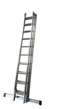 Image of ALUMINIUM EN131 PROFESSIONAL TRIPLE EXTENSION LADDER 2.9M - 6.8M 10 RUNG