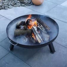 Image of BUSCHBECK IFEN Steel Welded Fire Pit 80cm Diameter Log Wood Charcoal Burner Bowl