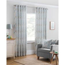 Image of Belfield Furnishings Everley Ready Made Lined Curtains - Floral Pattern