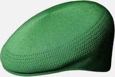 Image of KANGOL Hat 504 Tropic Ventair Flat Summer Cap 0290BC Turf Green Sizes: S - XL