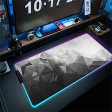 Image of 90x40 XXL RGB Hexagon XXL Gaming Mousepad LED Luminous Desk Mat Backlit Pad