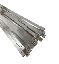 Image of Strong Stainless Steel Marine Grade Metal Cable Ties Zip Tie Wraps Exhaust x10