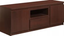 Image of Pello Wooden Tv Stand Cabinet With Drawer & Storage, 2D-1S, Type 51 W - Brown