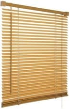 Image of PVC Venetian Blinds Wood Grain effect Window Blind Trimable Easy Fit Home Office