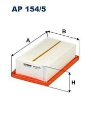 Image of AP 154/5 FILTRON AIR FILTER FOR NISSAN RENAULT