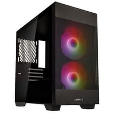 Image of Lian Li LANCOOL 205M Mesh Micro-ATX case, tempered glass - black - B-Grade