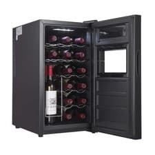 Image of Cookology Thermoelectric Wine Cooler 18 Bottle Fridge Low Noise - Black CWTE18BK