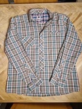 Image of Pretty Green Mens Long Sleeve Plaid Shirt M