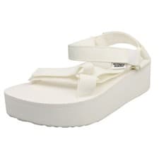 Image of Teva Flatform Universal Womens Bright White Walking Sandals - 8 UK