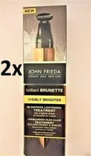 Image of 2x John Frieda Brilliant Brunette Visibly Brighter In-Shower Treatment, 34ml