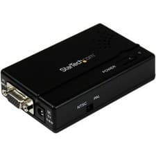 Image of Startech High Resolution Vga To Composite Rca Or S-Video Converter Pc To Tv Vga