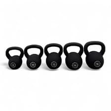 Image of Neoprene Kettlebell 2-28kg Cast Iron Weights Strength Exercise Fitness Home Gym