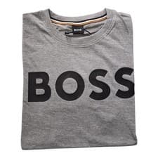 Image of BOSS Mens Crew Neck T-Shirt Cotton Regular Fit Short Sleeve Summer Top Brand New