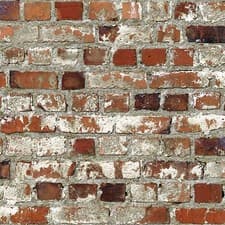 Image of RED BRICK EFFECT REALISTIC WALLPAPER ROOM DECOR FEATURE WALL NEW FREE P+P