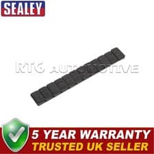 Image of Sealey Black Steel Adhesive Wheel Weight 5g Strip of 12 Pack of 50 WWSA5B