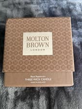 Image of Molton Brown Black Peppercorn Three Wick Candle Brand New480g Discontinued Rare