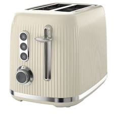 Image of Breville Bold 2 Slice Toaster with High-Lift & Wide Slots | Cream & Silver Ch...