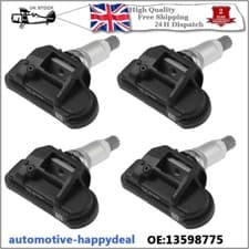 Image of 4X TPMS Tyre Pressure Sensor 13598775 For Vauxhall Astra J / Zafira C / Insignia