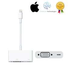 Image of Genuine APPLE LIGHTNING TO VGA ADAPTER FOR iPhone iPad PRO Mini, iPod Touch