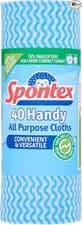 Image of Spontex 40 Handy All Purpose Cleaning Cloths on a Roll
