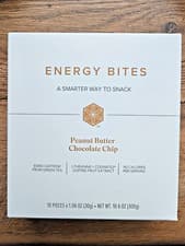 Image of Isagenix ENERGY BITES -Best by 10/25 - NEW Peanut Butter Chocolate Chip 10 pcs