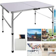 Image of 3FT/90cm Portable Folding Camping Table Aluminium Carry BBQ Desk Outdoor Picnic