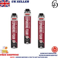Image of TRADE SOUDAL GAP FILLER GUN GRADE EXPANDING FOAM PU FOAM 750ML UK Seller