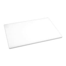 Image of WHITE CUTTING CHOPPING BOARD LOW DENSITY PLASTIC 450 x 300mm COMMERCIAL CATERING