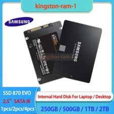 Image of SAMSUNG 2.5" New SSD 870 EVO 2TB 1TB 500GB 250GB SATA III Solid State Drive Lot